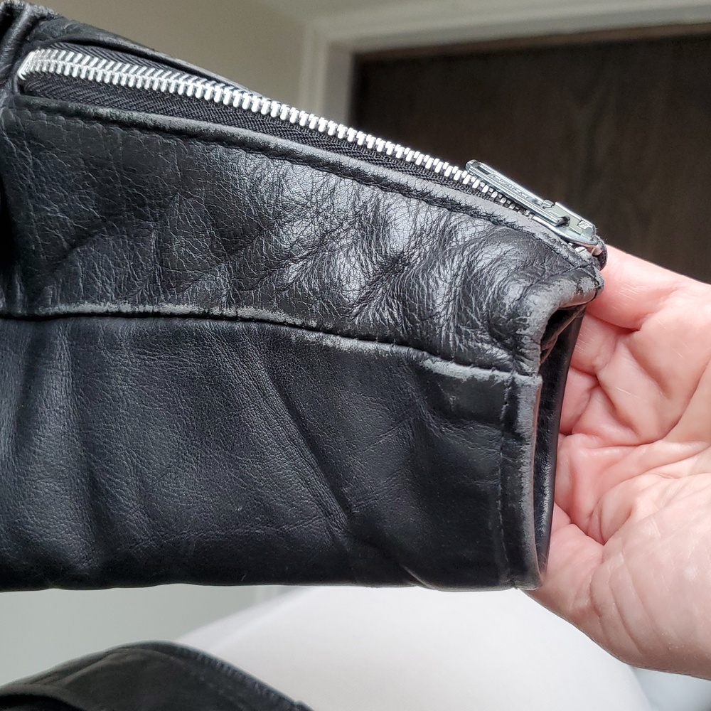 Vintage Schott Perfecto Womens 108W '90s Black Leather Motorcycle Jacket Sz 12 - Picture 7 of 16